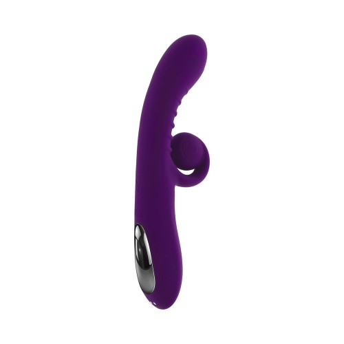 Playboy Curlicue Dual Stim Vibrator Silicone Acai