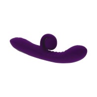 Playboy Curlicue Dual Stim Vibrator Silicone Acai