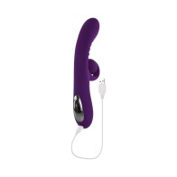 Playboy Curlicue Dual Stim Vibrator Silicone Acai