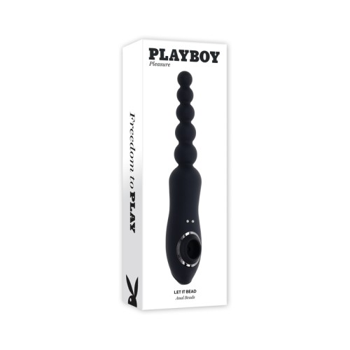 Playboy Let It Bead Vibrador Anal Doble Con Succión Recargable