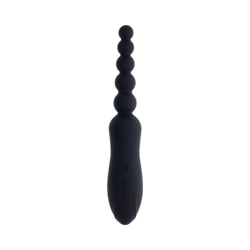 Playboy Let It Bead Vibrador Anal Doble Con Succión Recargable