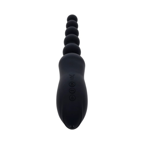 Playboy Let It Bead Vibrador Anal Doble Con Succión Recargable