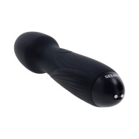 Selopa Power Trip Rechargeable Vibrating Wand Silicone Black