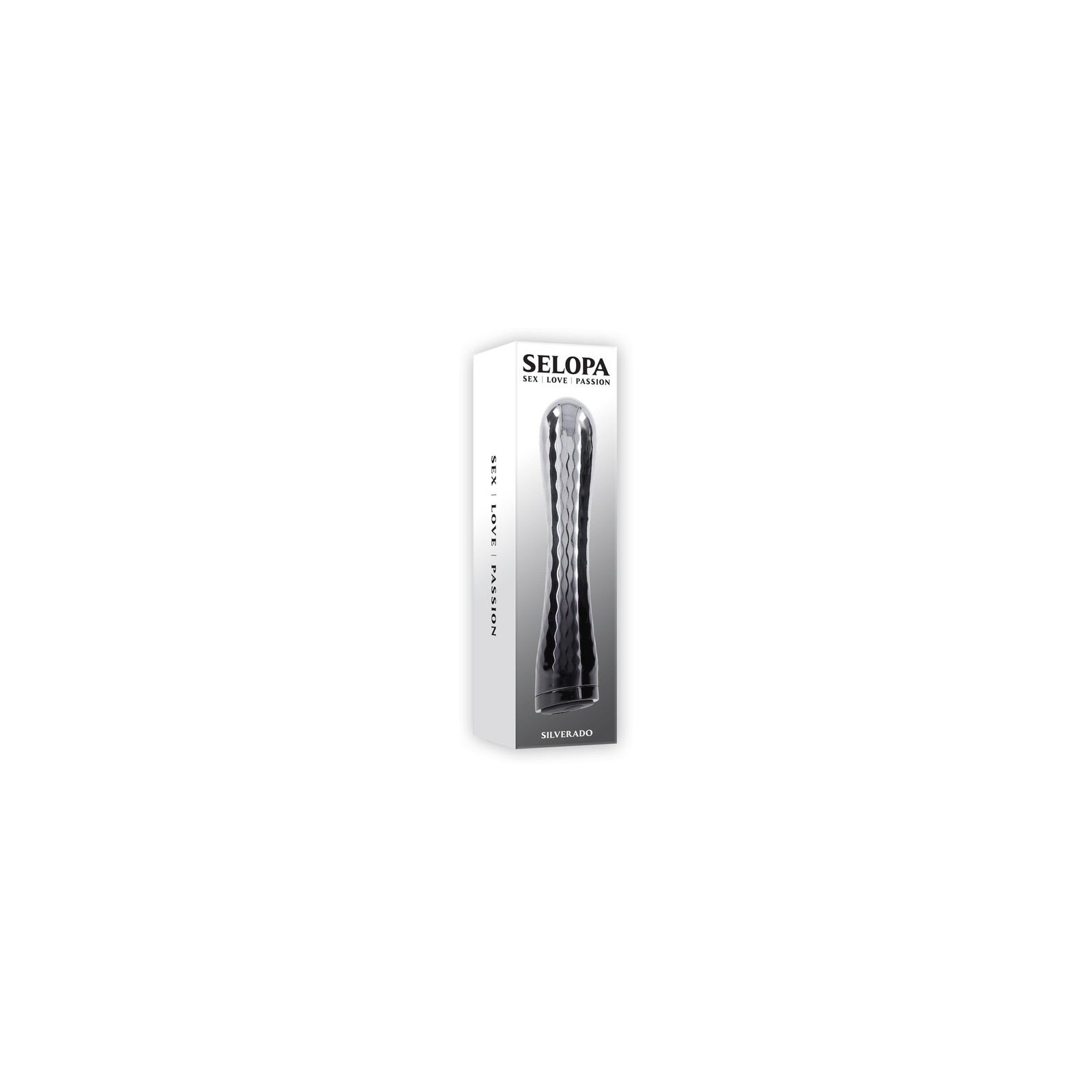 Vibrador Recargable Estilizado Plata/Negro