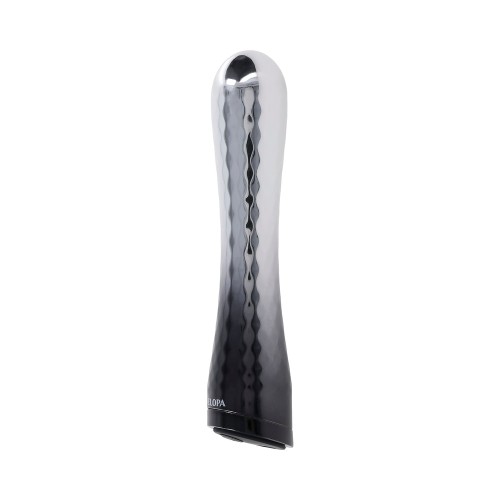 Vibrador Recargable Estilizado Plata/Negro