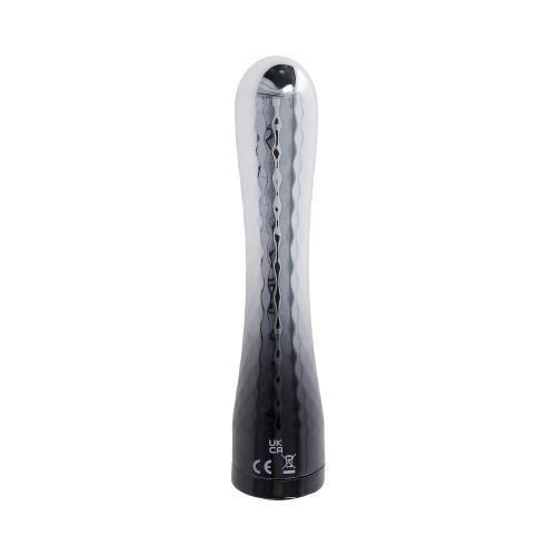 Vibrador Recargable Estilizado Plata/Negro