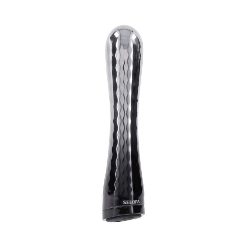 Vibrador Recargable Estilizado Plata/Negro