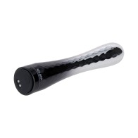 Vibrador Recargable Estilizado Plata/Negro