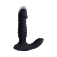 Zero Tolerance Thrusting Anal Vibe with Remote Control - Black