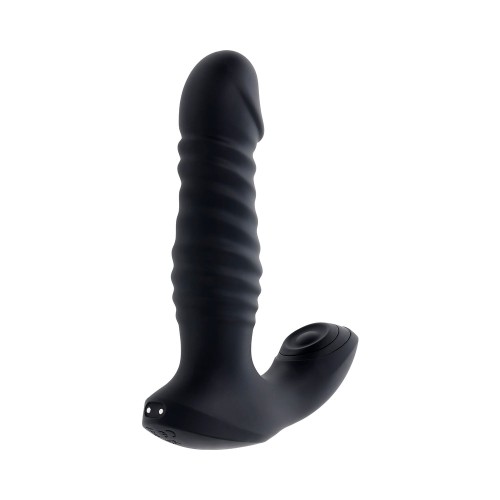 Zero Tolerance Thrusting Anal Vibe with Remote Control - Black