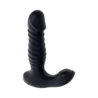 Zero Tolerance Thrusting Anal Vibe with Remote Control - Black