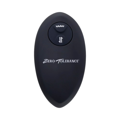 Zero Tolerance Thrusting Anal Vibe with Remote Control - Black