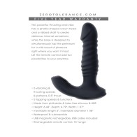 Zero Tolerance Thrusting Anal Vibe with Remote Control - Black