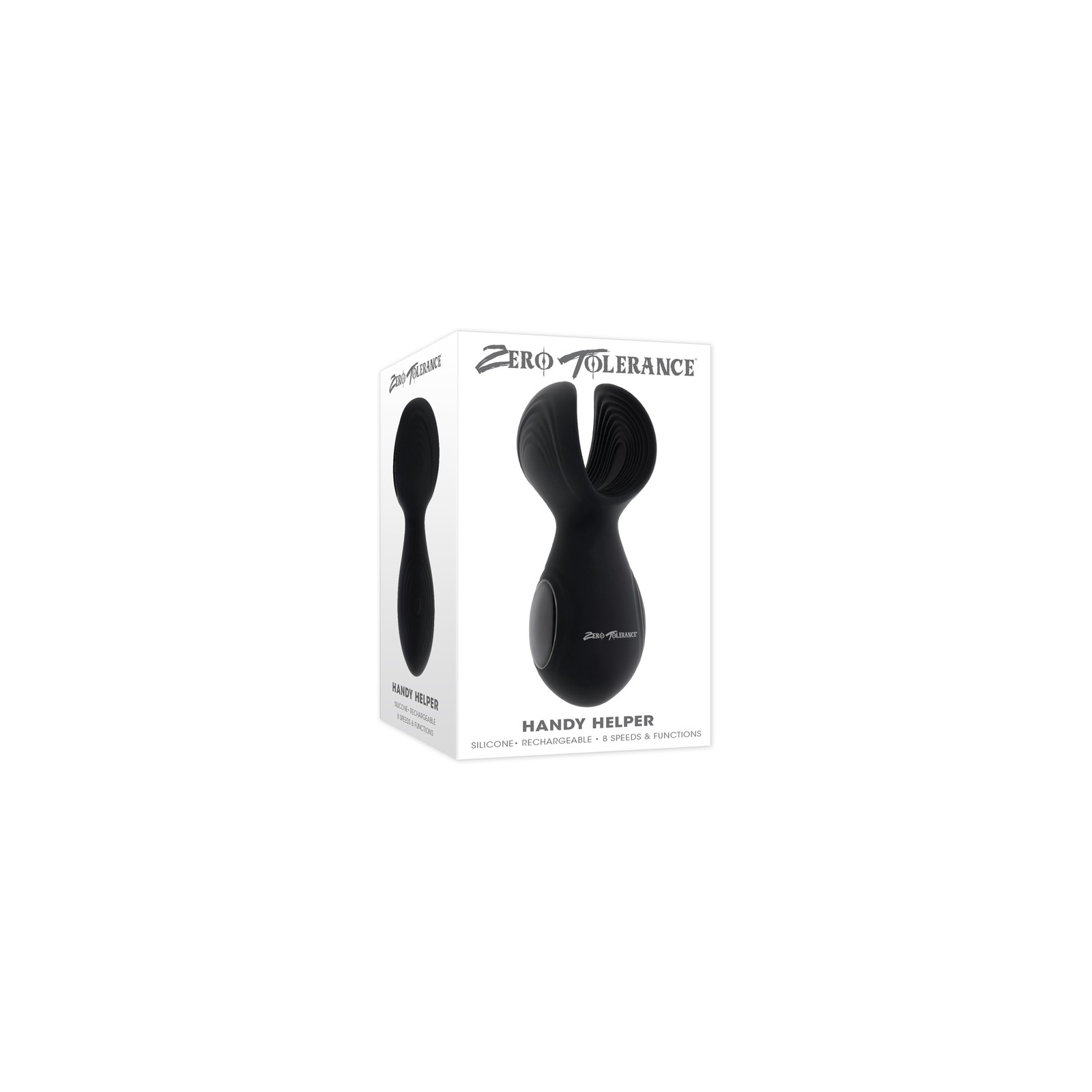 Zero Tolerance Handy Helper Estimulador Vibrador Recargable Silicona Negra - Dispositivo de Placer Definitivo