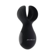 Zero Tolerance Handy Helper Rechargeable Vibrating Stroker Silicone Black - Ultimate Pleasure Device