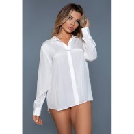 BeWicked Mackenzie Sleepshirt White for Cozy Nights