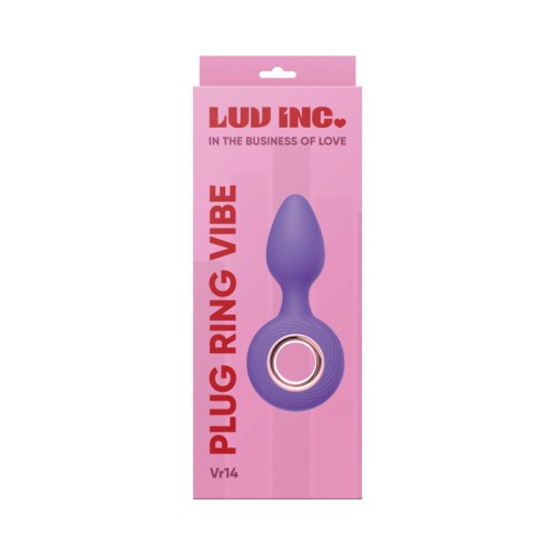 Vibrador de Anillo y Plug Luv Inc VR14 Púrpura