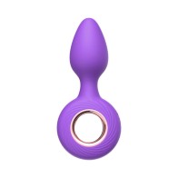 Vibrador de Anillo y Plug Luv Inc VR14 Púrpura