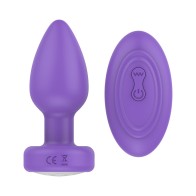 Plug Vibrador Luv Inc Pr17 con Control Remoto Morado