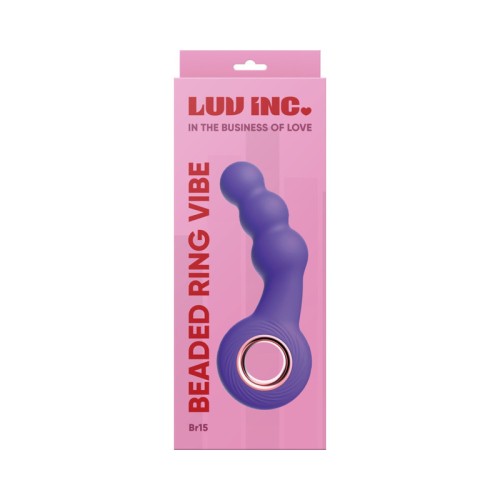 Luv Inc Br15 Beaded Ring Vibe Purple