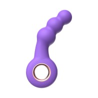 Luv Inc Br15 Vibrador Anillo con Perlas Púrpura