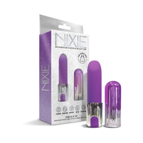 Nixie Smooch Rechargeable Lipstick Vibrator - Blue Ombre