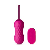 Blush Carina Velvet Vibrator with Remote Control