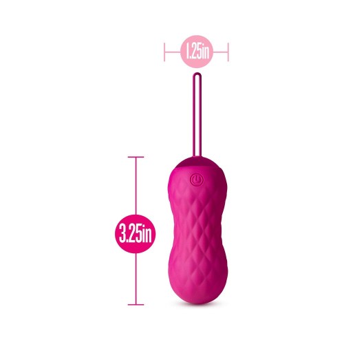 Blush Carina Velvet Vibrator with Remote Control