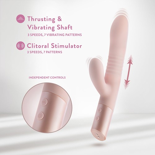 Blush Fraya Vibrant Rabbit Massager Pink - Dual Stimulation