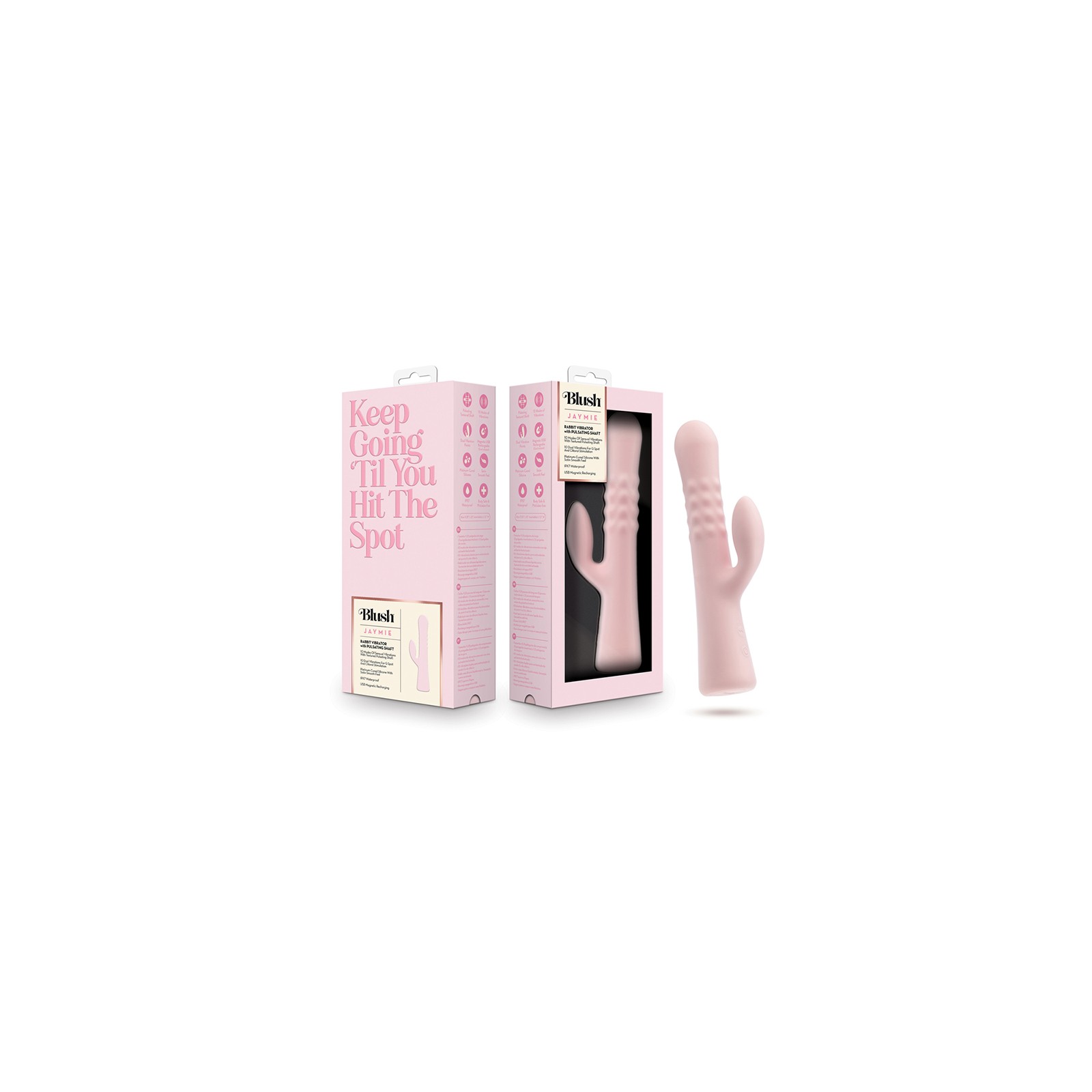 Blush Jaymie Pink Rabbit Vibrator