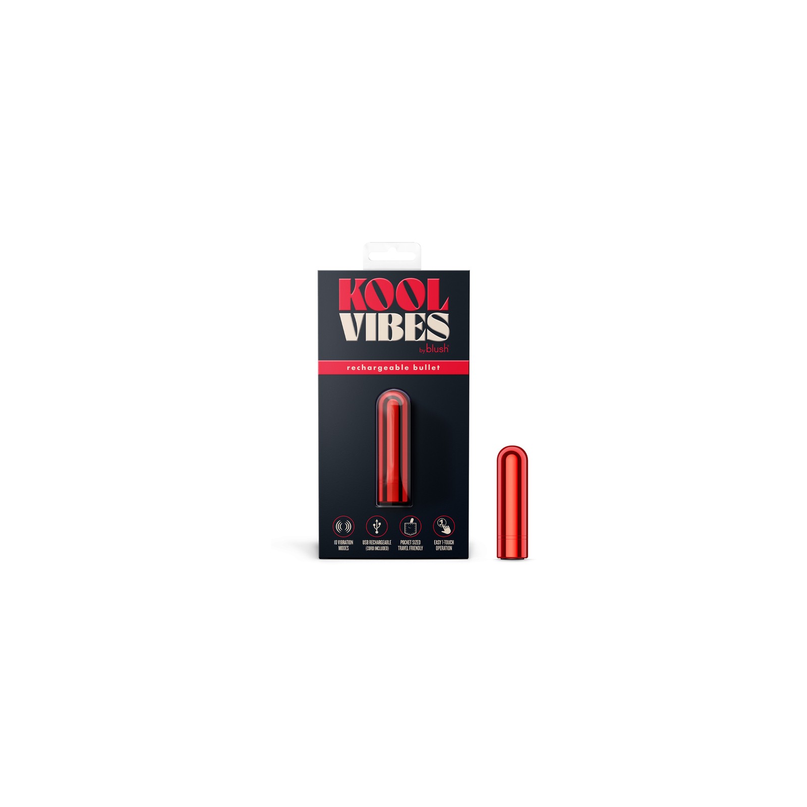 Mini Bullet Recargable Kool Vibes Cereza