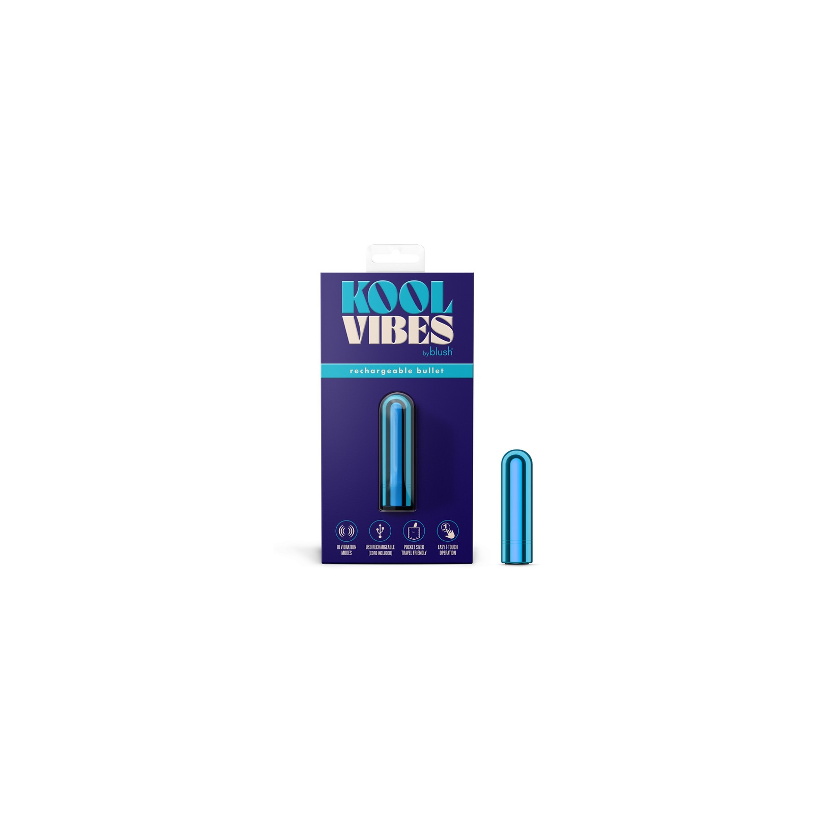 Kool Vibes Mini Bala Recargable para Placer Intenso