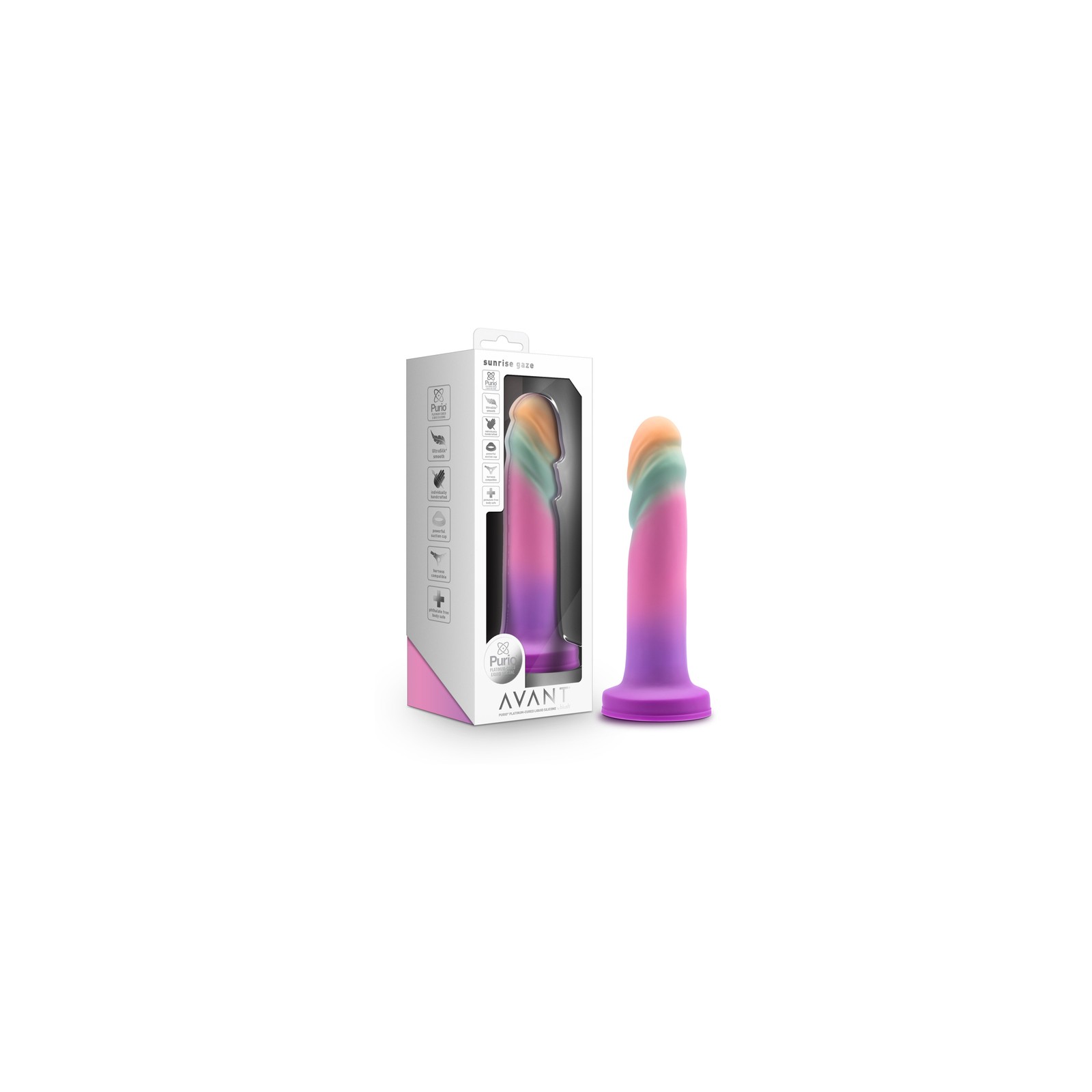 Avant Sunrise Gaze 7.5 in. Dildo - Sherbet