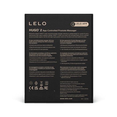 LELO HUGO 2 Prostate Massager - App-Controlled Pleasure