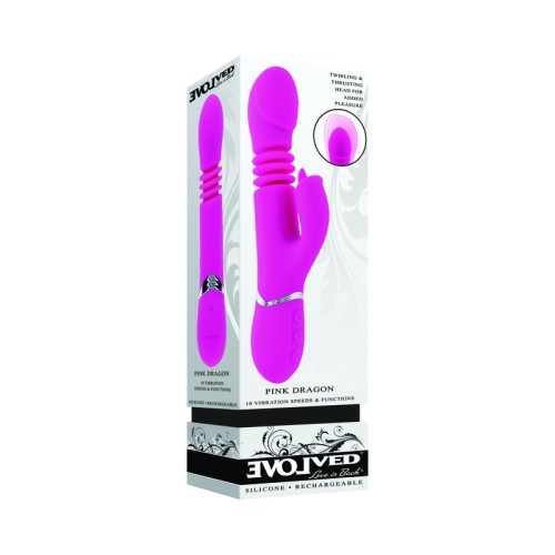 Rechargeable Thrusting Dual Stimulator for Ultimate Pleasure