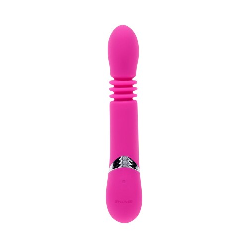 Rechargeable Thrusting Dual Stimulator for Ultimate Pleasure