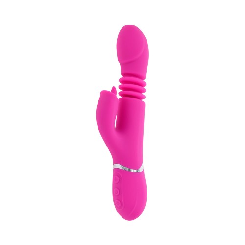 Rechargeable Thrusting Dual Stimulator for Ultimate Pleasure