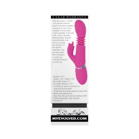 Rechargeable Thrusting Dual Stimulator for Ultimate Pleasure