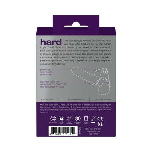 VeDO Hard Rechargeable Purple C-Ring for Couples