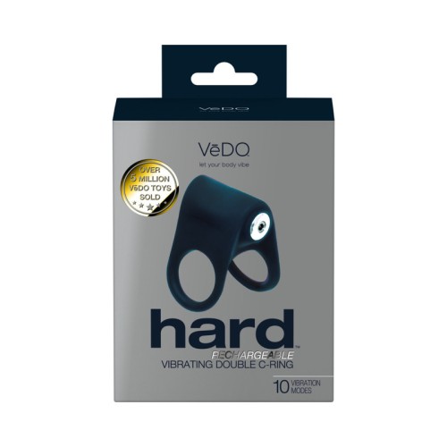 VeDO Hard Anillo C Recargable Negro - Placer Máximo