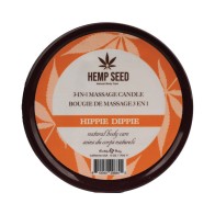 Earthly Body Hemp Seed Massage Candle for Romance