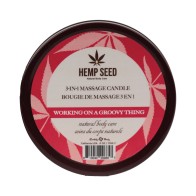 Earthly Body Hemp Seed Candle Display for Relaxation