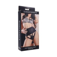 High Waisted Corset Strap-On for Couples