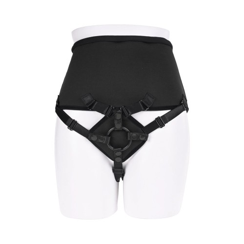 High Waisted Corset Strap-On for Couples