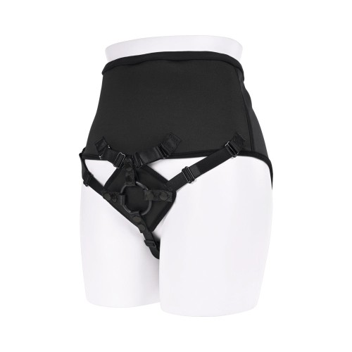 High Waisted Corset Strap-On for Couples