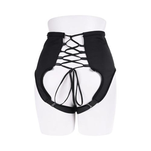 High Waisted Corset Strap-On for Couples