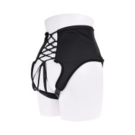 High Waisted Corset Strap-On for Couples