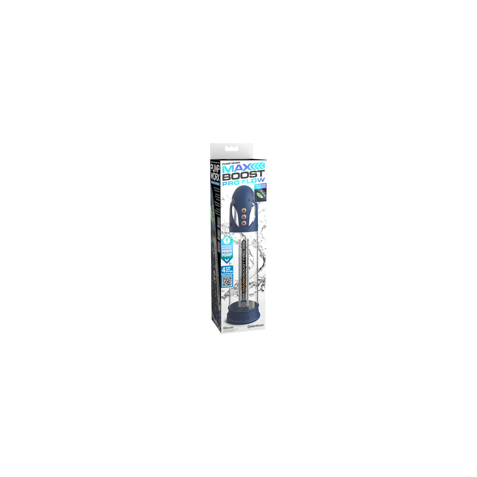 Pump Worx Max Boost Pro Flow Blue/Clear