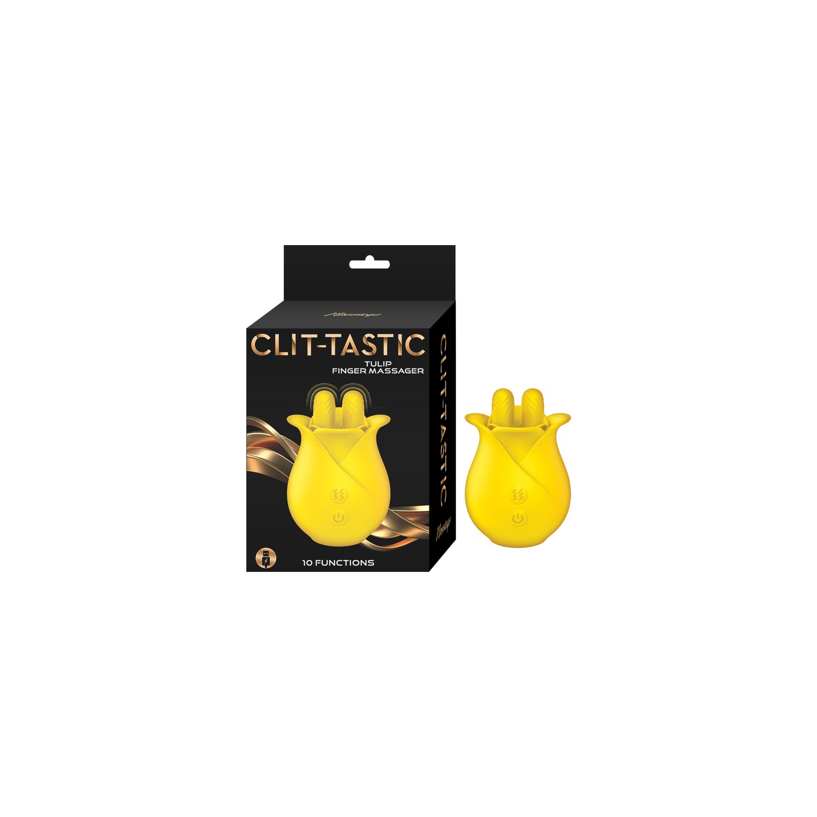 Clit-Tastic Tulip Finger Massager Yellow