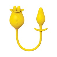 Clit-Tastic Tulip Masajeador de Dedos y Plug de Placer Amarillo